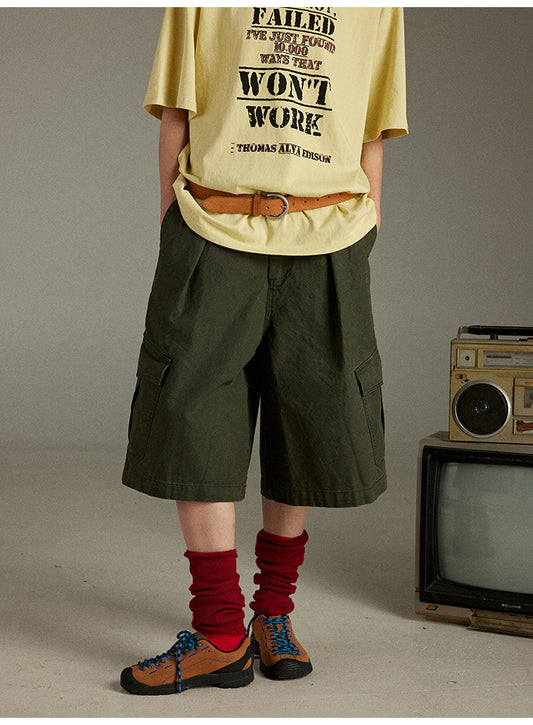 Lulugray Retro Cargo Shorts