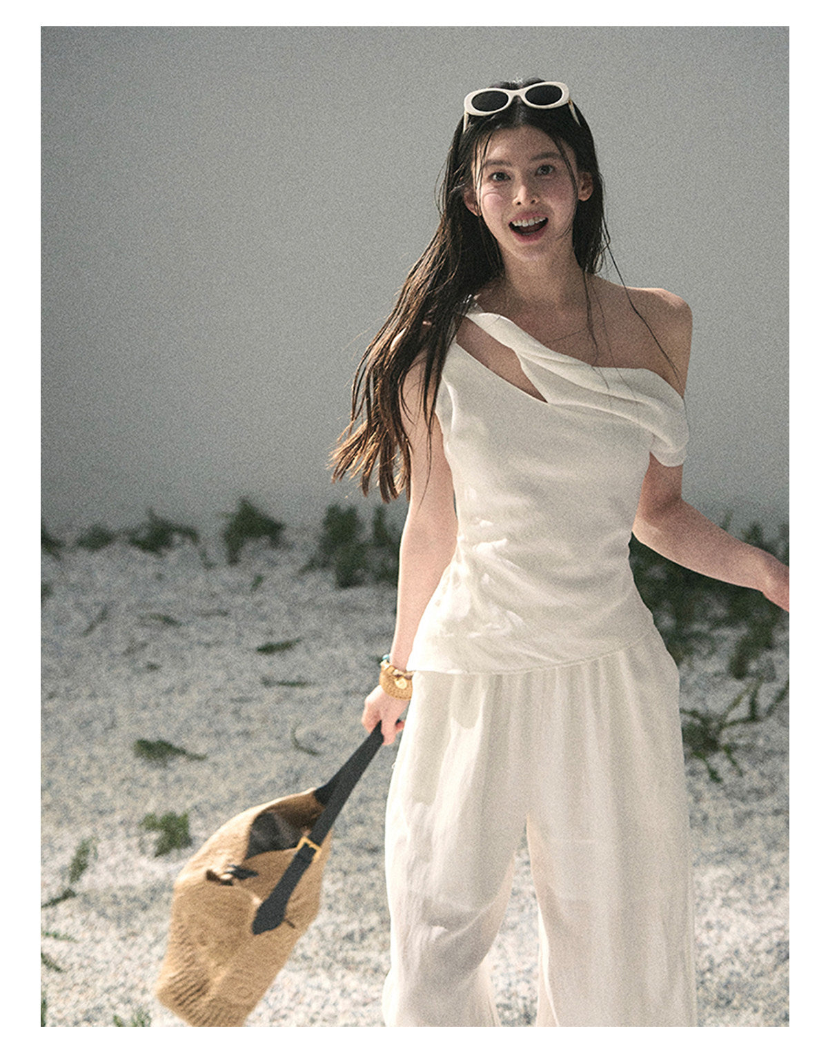ShaoYeYan Aomalm Clouds Fall on Shoulder Minimalist Casual Set