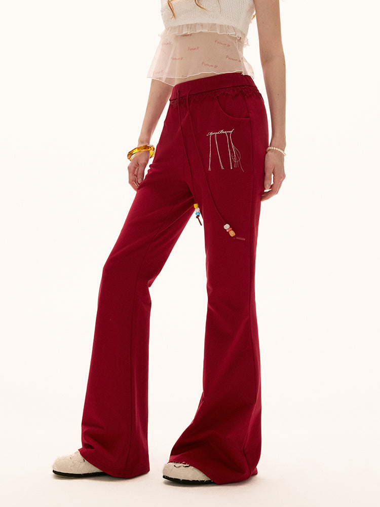 MAMC Low-Rise Flared Pants