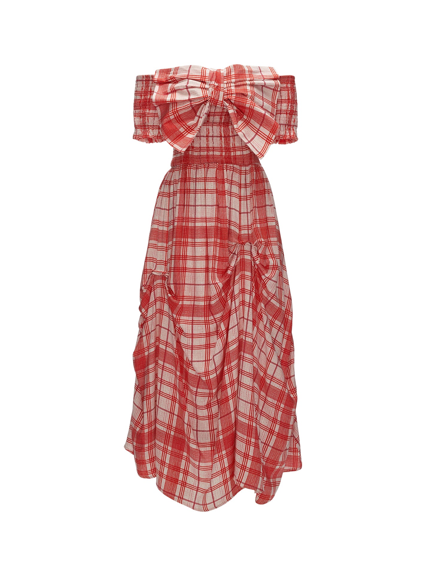 MAMC Plaid Bow Tie Dress