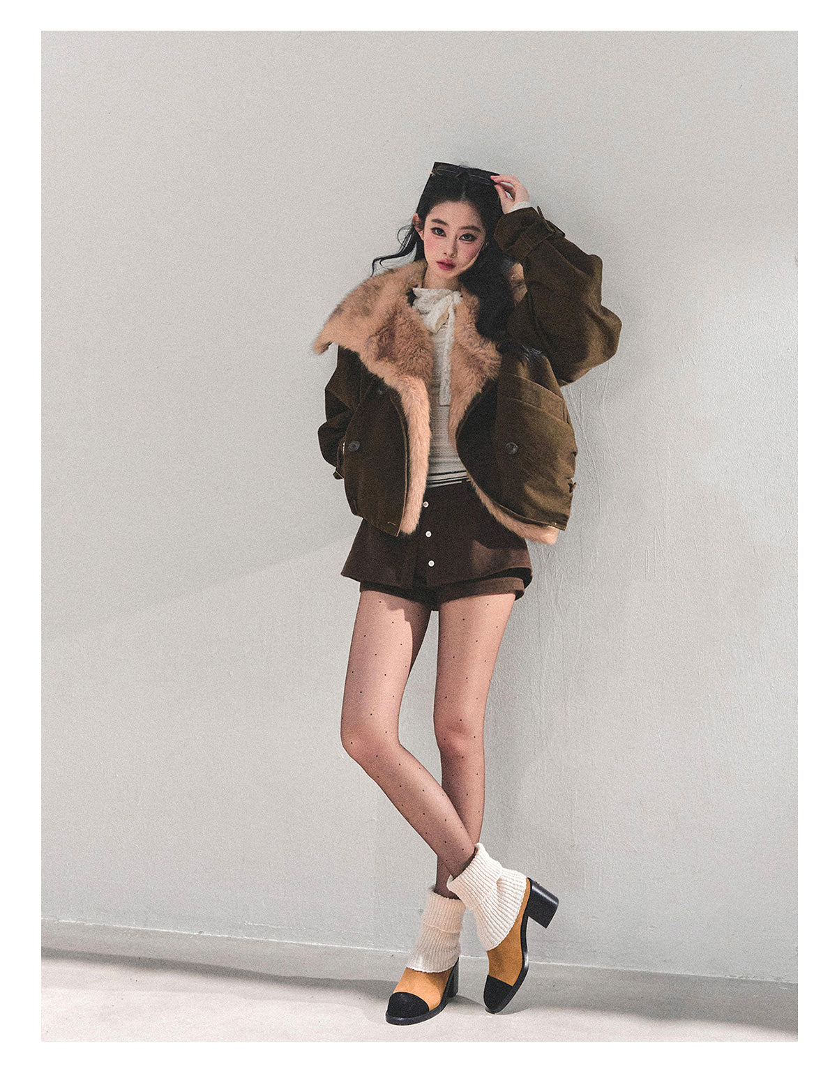 ShaoYeYan Winter Rendezvous Loose Plush Coat