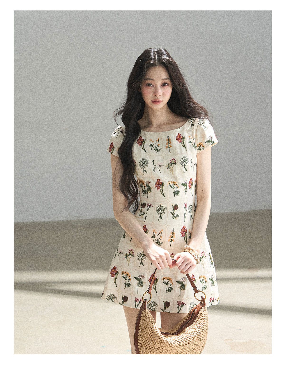 ShaoYeYan Aomalm Mountain Wilds in Bloom French Elegant Floral Dress