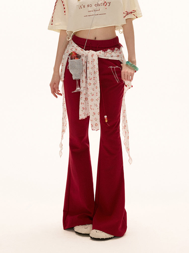 MAMC Low-Rise Flared Pants