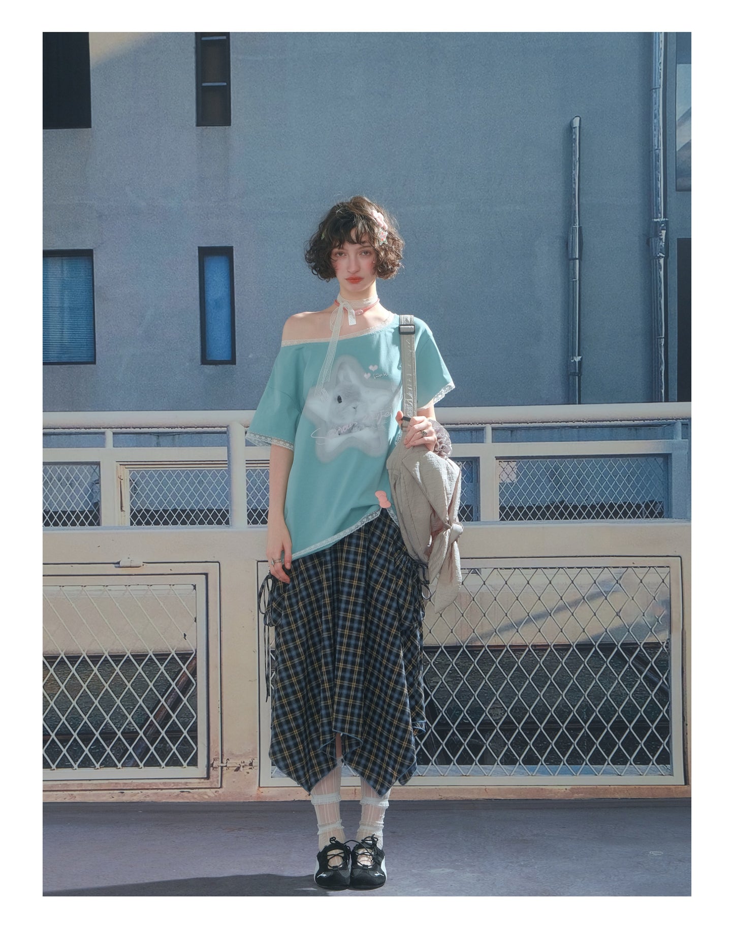 ZiziFei Plaid Utility Skirt