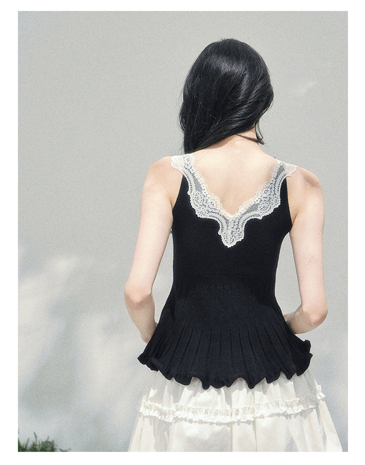 ShaoYeYan Aomalm Lace's Blank Space Camisole Set