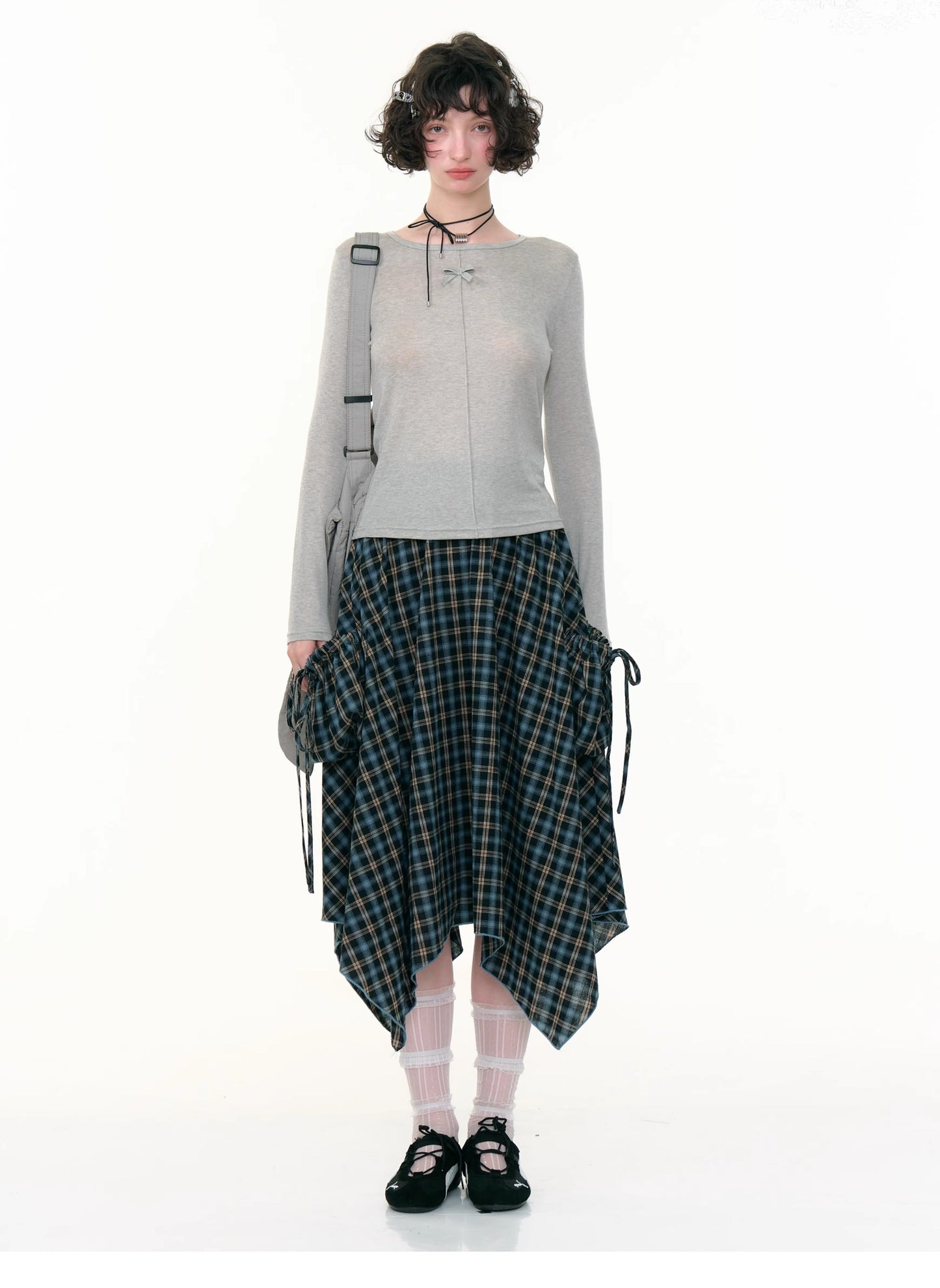ZiziFei Plaid Utility Skirt