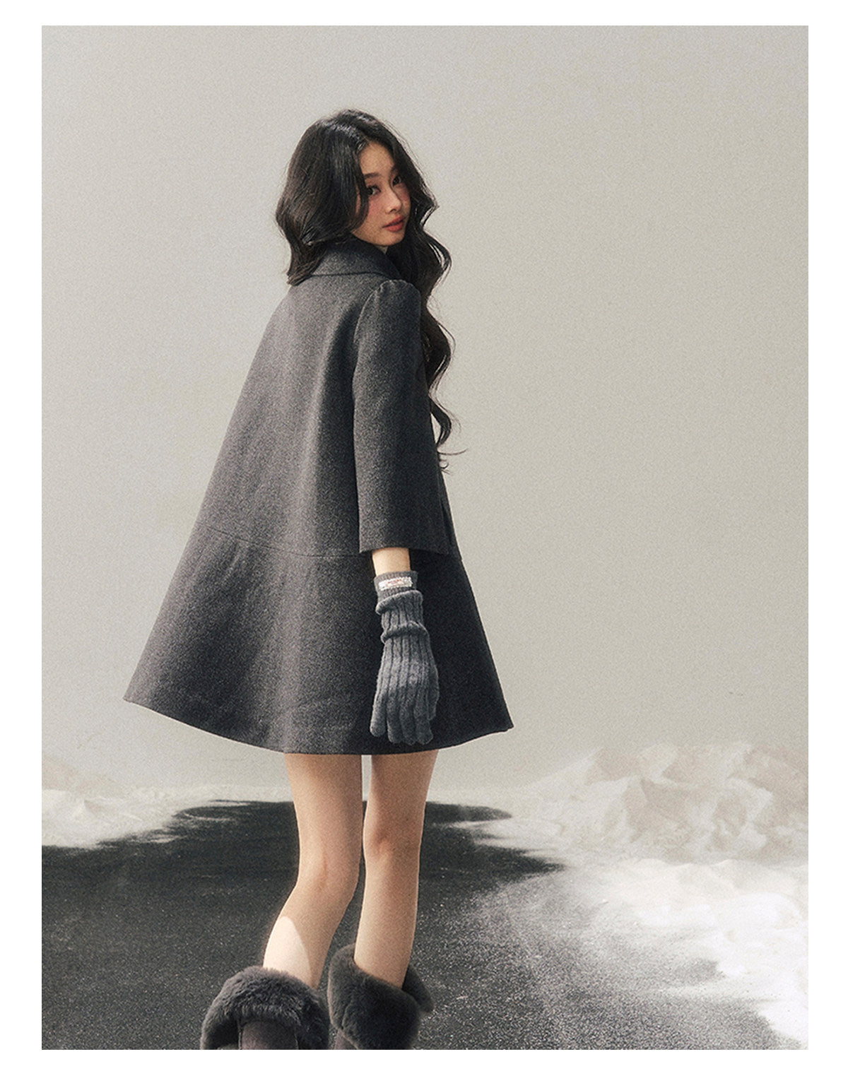 ShaoYeYan Aomalm Luxembourg Heiress Elegant Wool Coat
