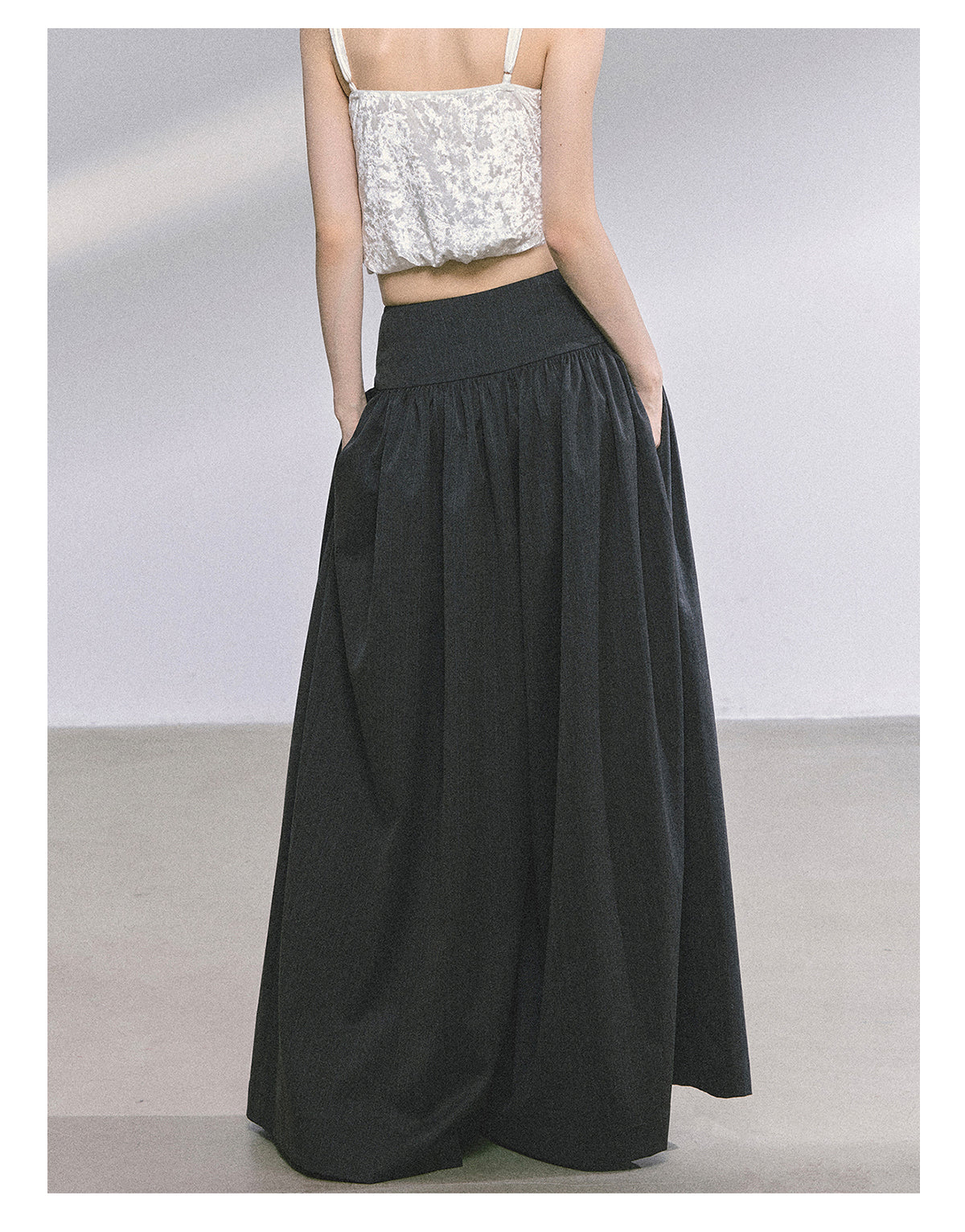 ShaoYeYan Rosa Street Loose Fit Wide-Leg Trousers