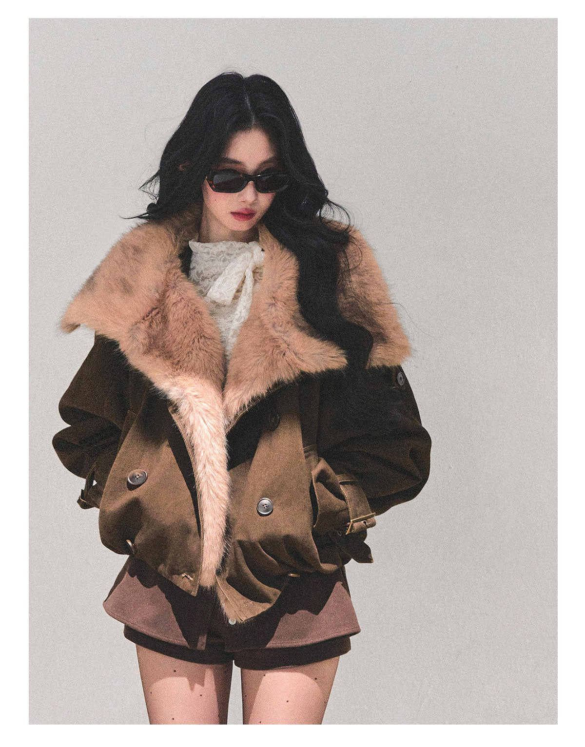 ShaoYeYan Winter Rendezvous Loose Plush Coat