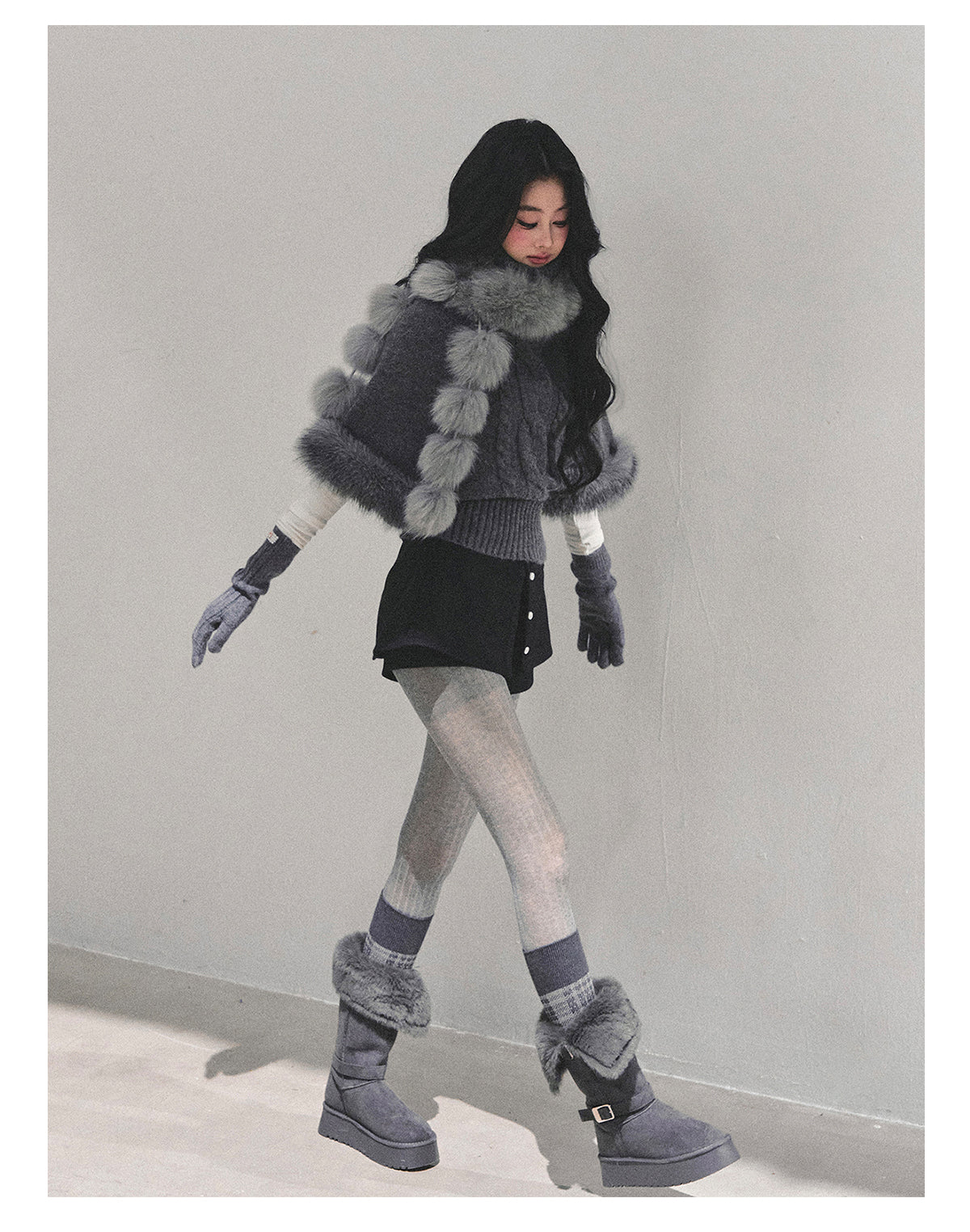 ShaoYeYan Only She Remains Awake Mohair Sweater