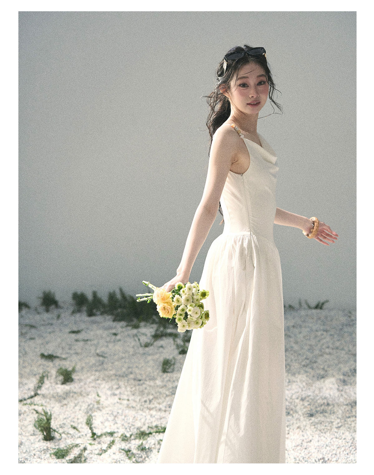 ShaoYeYan Aomalm Moonlight Sonata French Elegant Sleeveless Dress