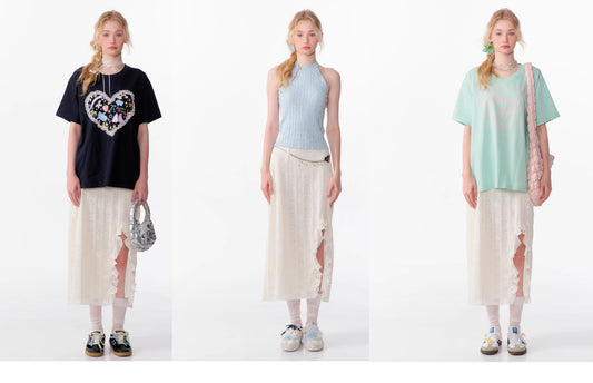 ZiziFei High Waist Ruffled Skirt
