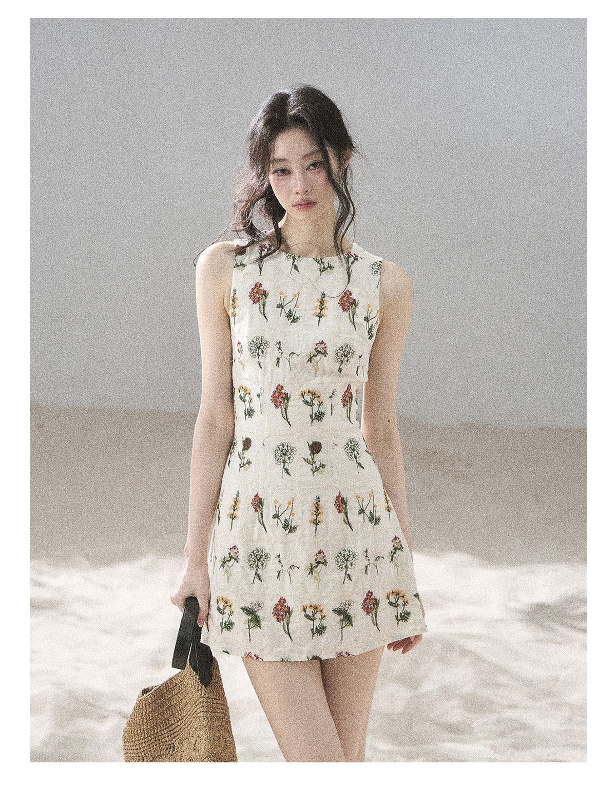 ShaoYeYan Aomalm Mountain Wilds in Bloom French Elegant Floral Dress