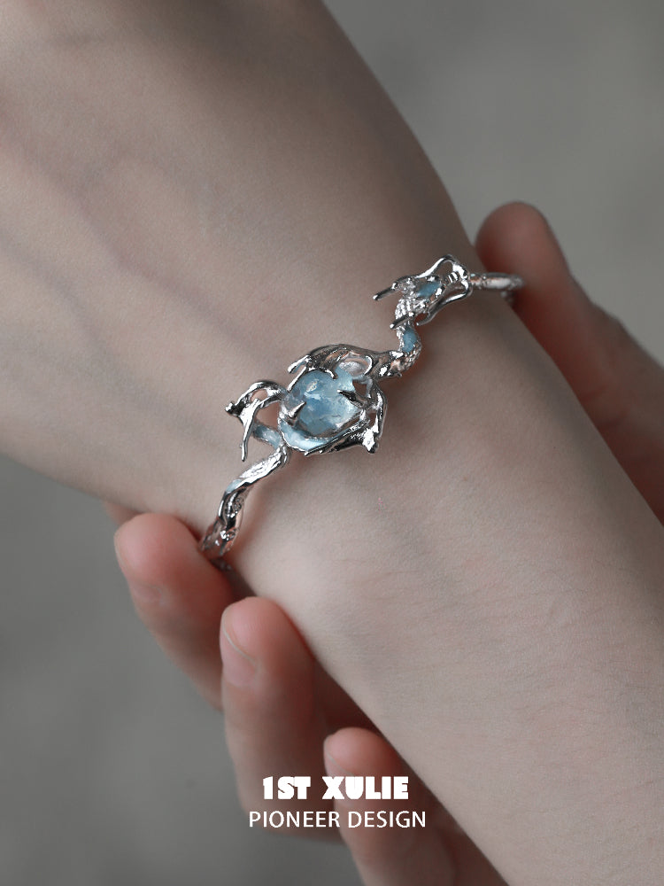 1STXULIE Spirit Dragon Silver Jewelry Collection
