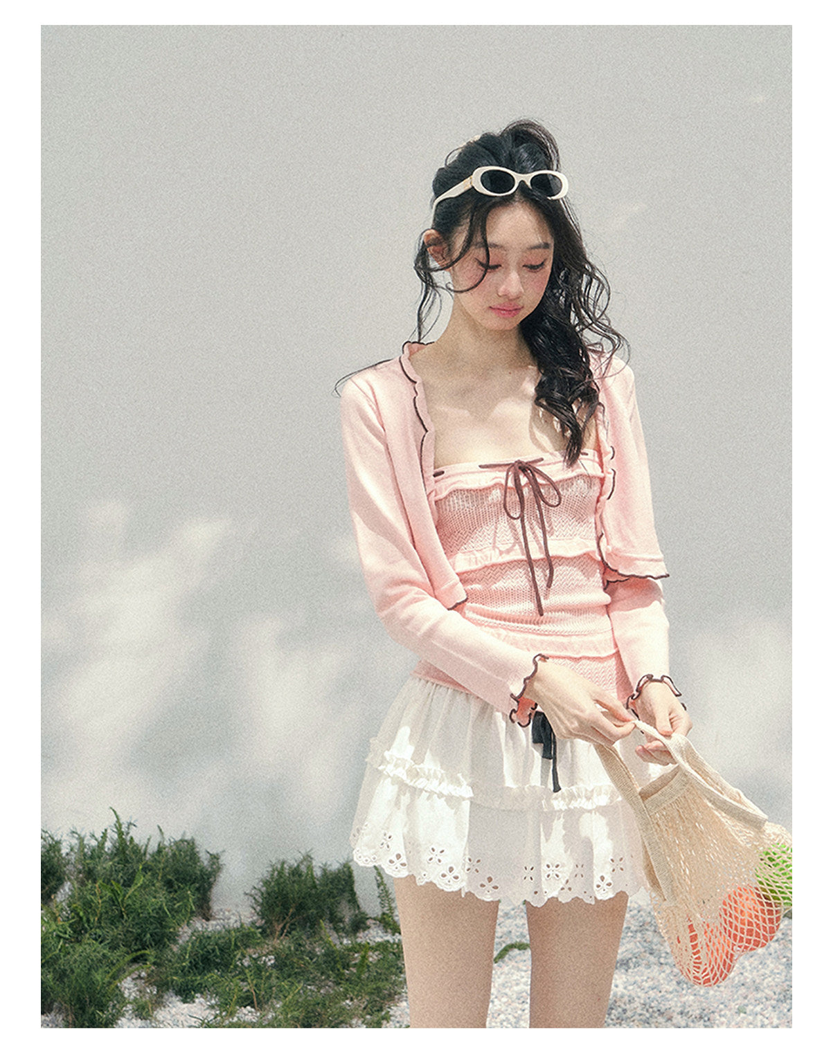 ShaoYeYan Aomalm Passing Through Her Dream French Sweet Knit Set