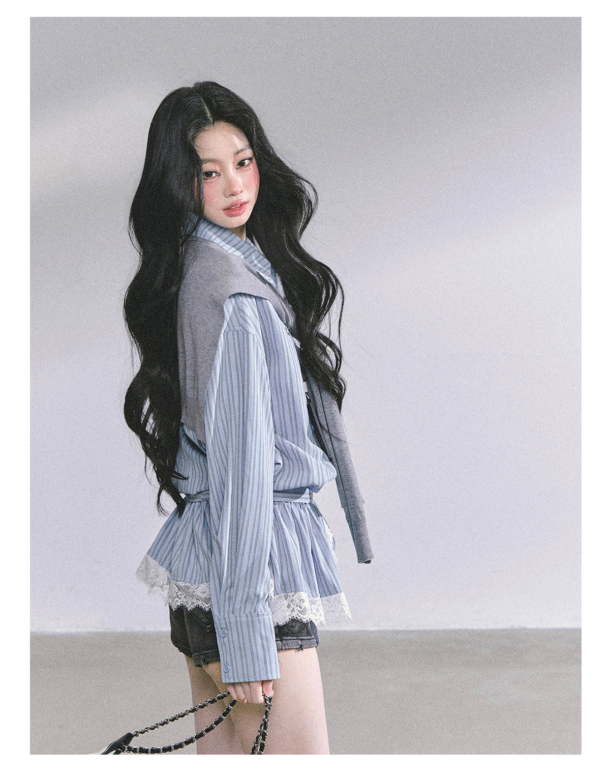 ShaoYeYan Chic Intellectual French Lace Blouse