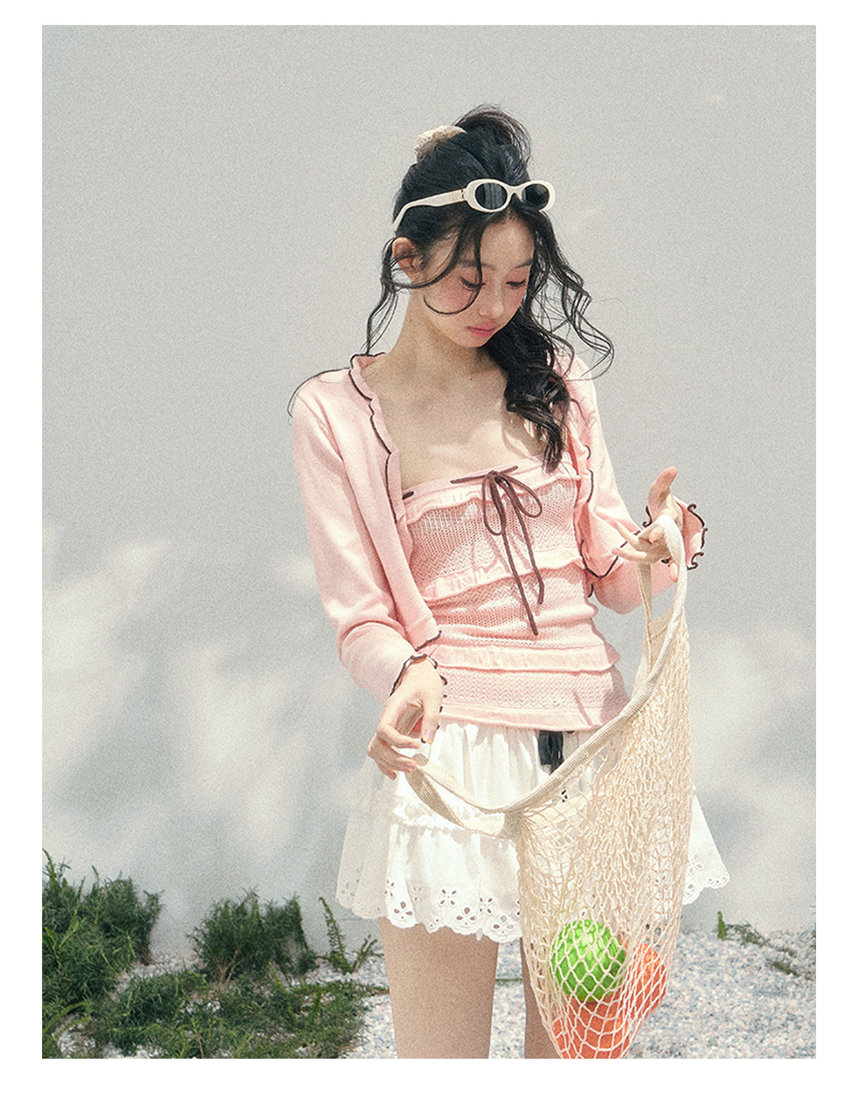 ShaoYeYan Aomalm Passing Through Her Dream French Sweet Knit Set