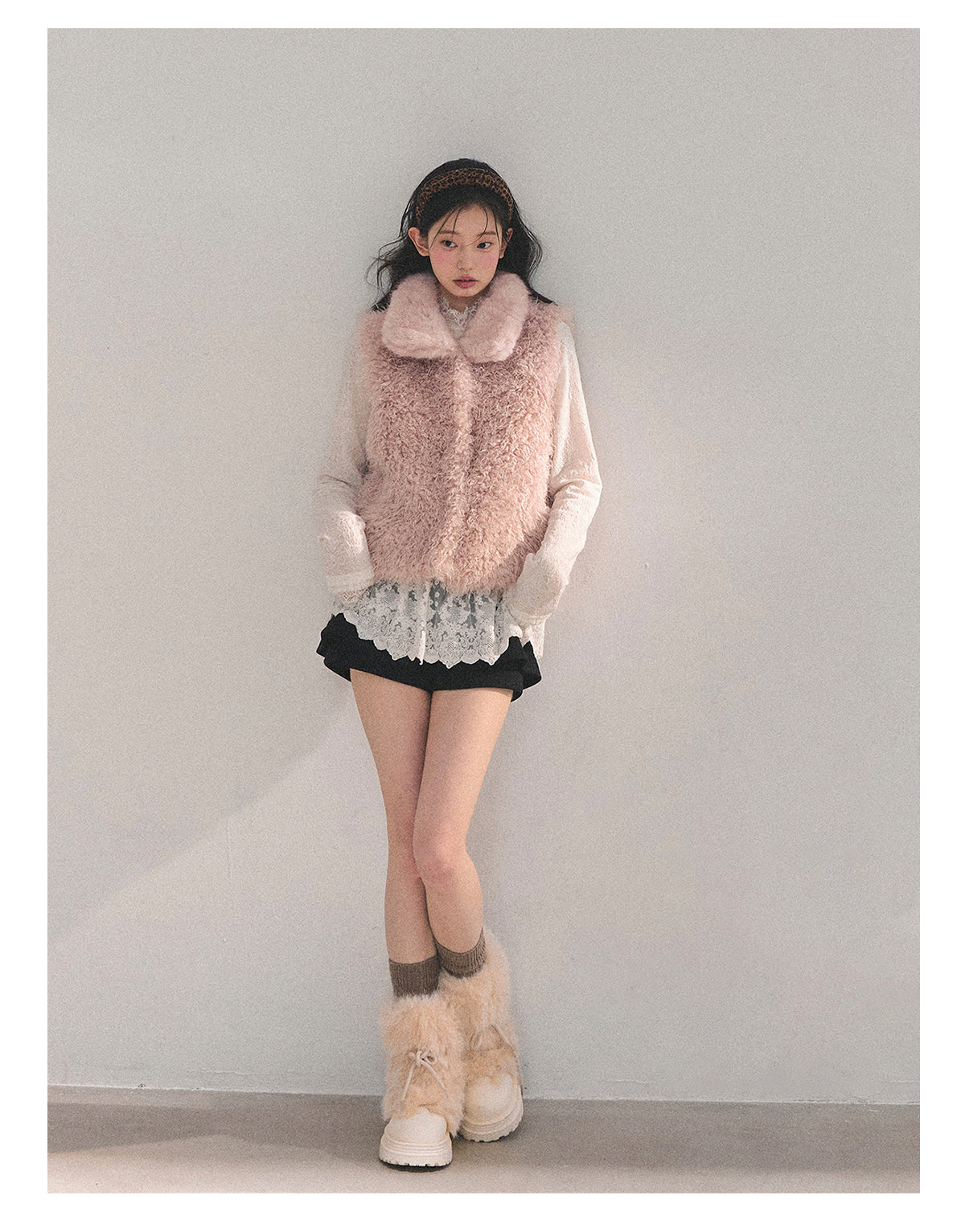 ShaoYeYan Aomalm Dream's Warmth Reversible Faux Fur Coat