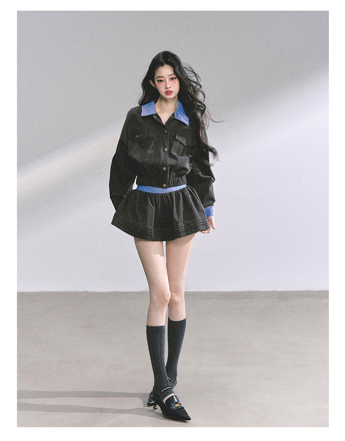 SHAOYEYAN Audrey-Inspired Two-Piece with Blazer and Mini Skirt