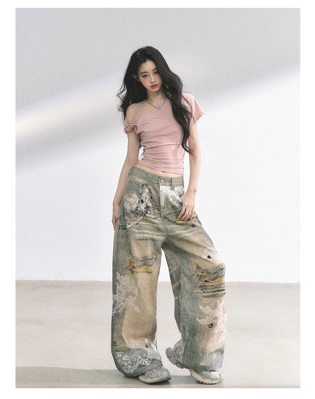 SHAOYEYAN Korean Off-Shoulder Sweetheart Top