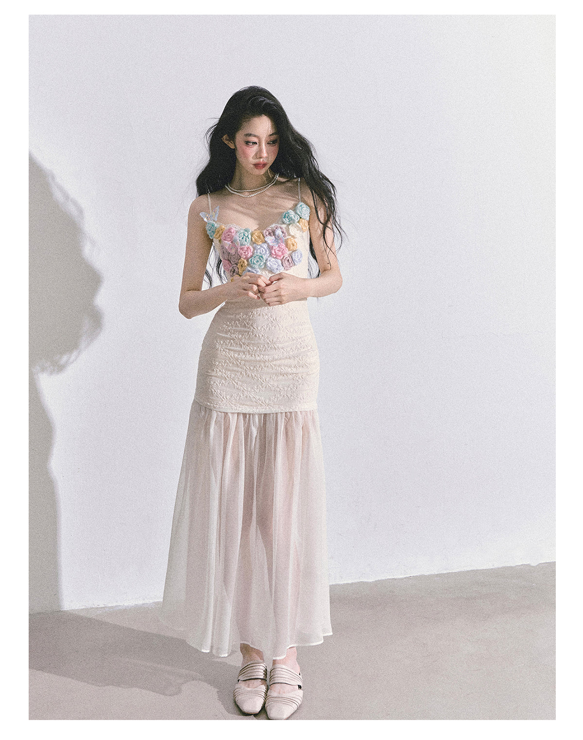 SHAOYEYAN Elegant Autumn Camisole Dress with Cardigan