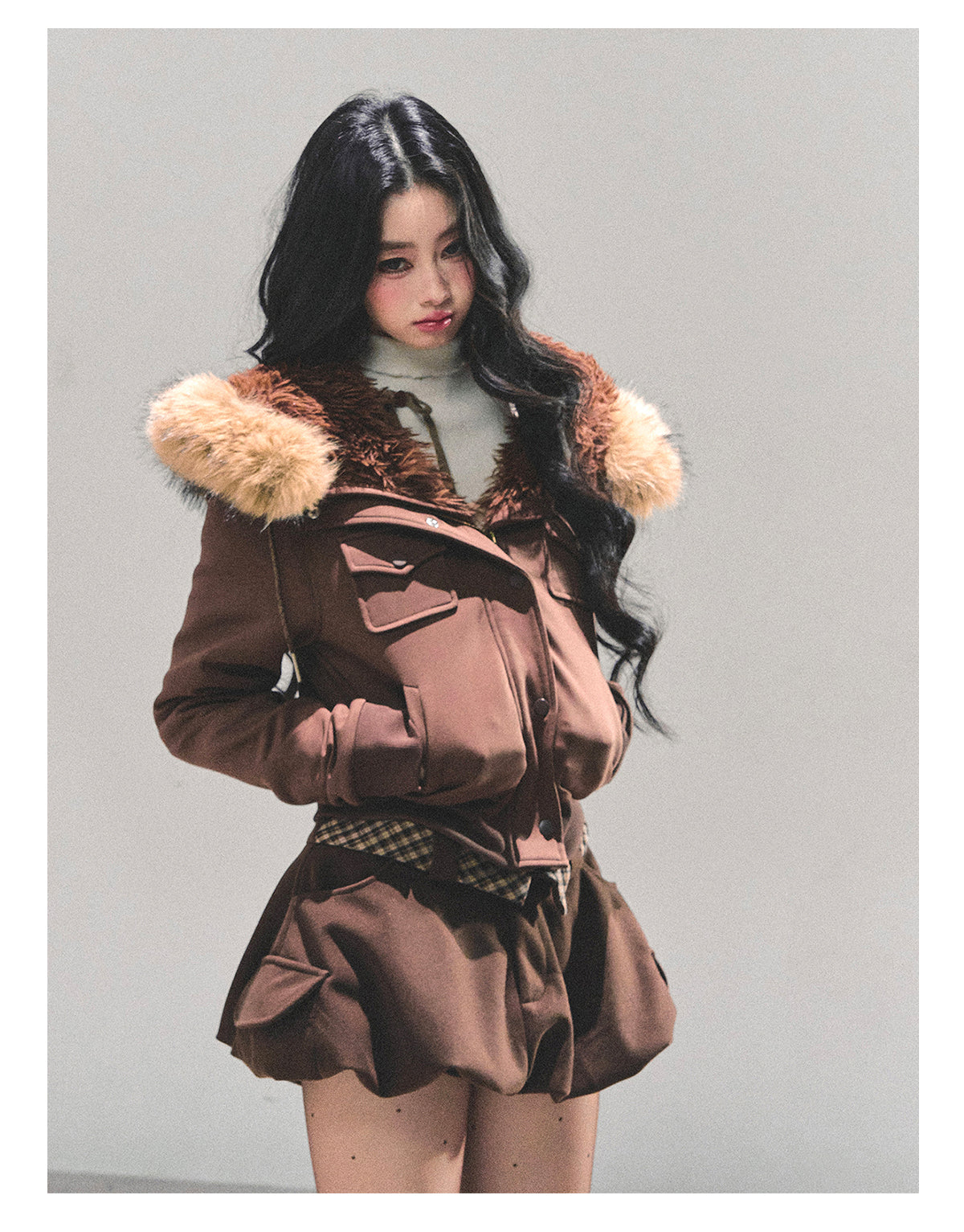 ShaoYeYan Snowflake Embrace Winter Hooded Jacket