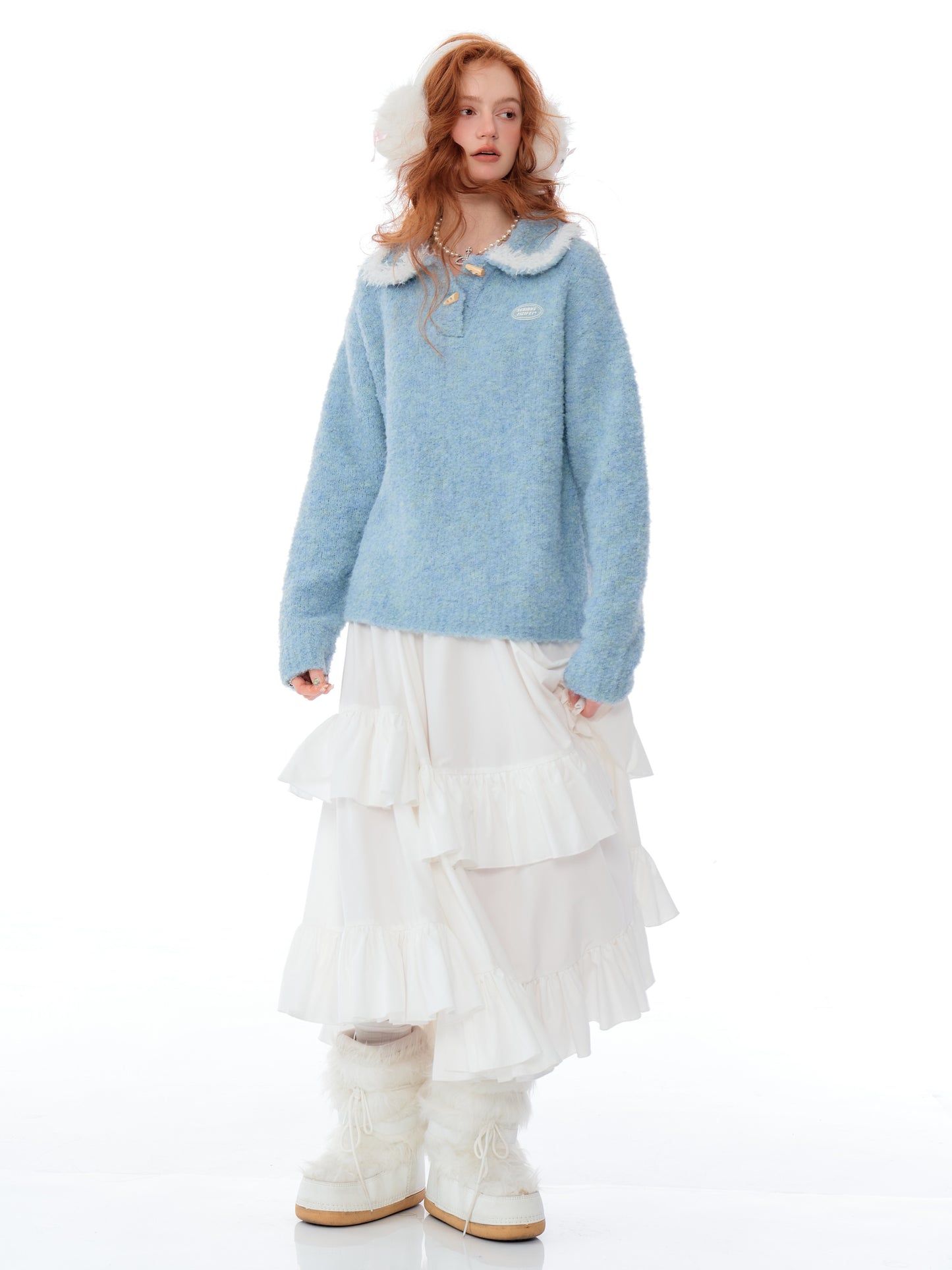 ziziFei Polo Collar Sweater