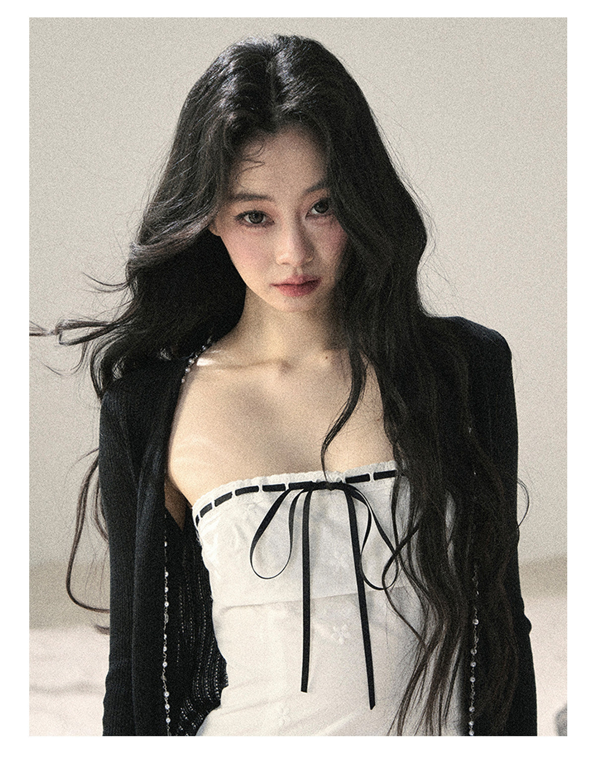 ShaoYeYan Aomalm Moonlight Weaves a Dream Off-Shoulder French Lace Dress