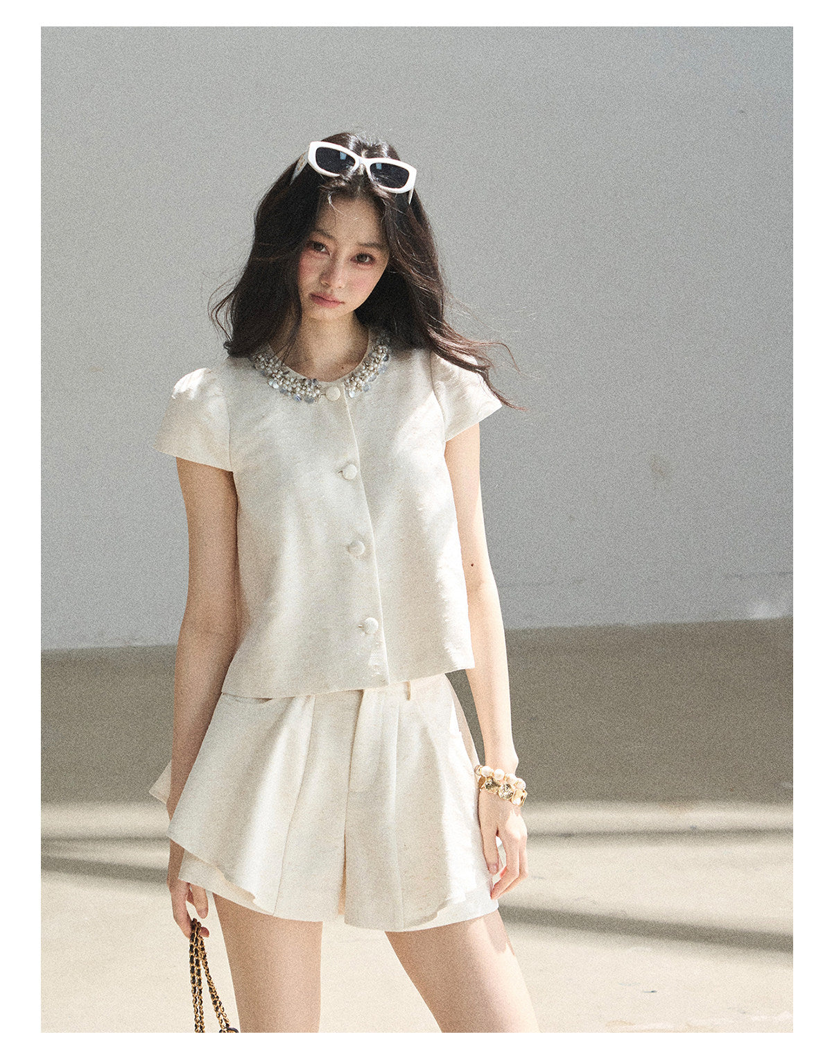 ShaoYeYan Aomalm In the Summer Light French Tweed Set