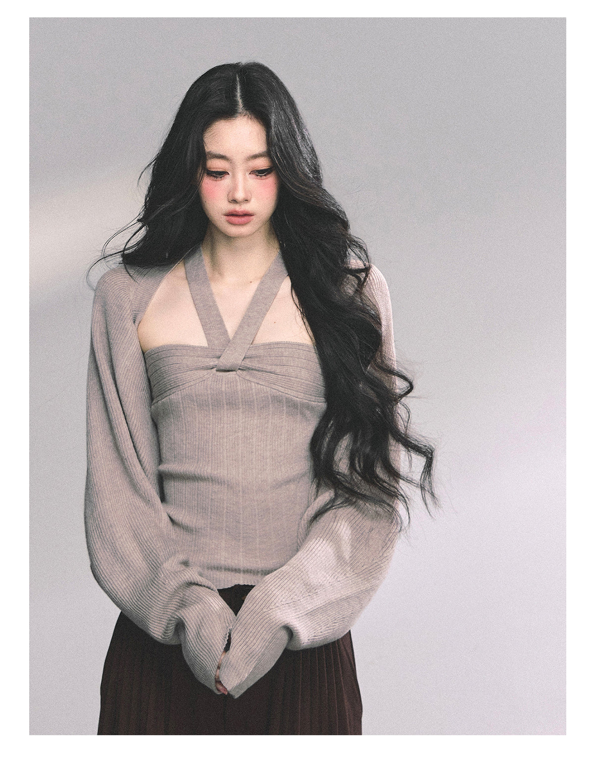 ShaoYeYan Spoiled Heiress French Knit Set