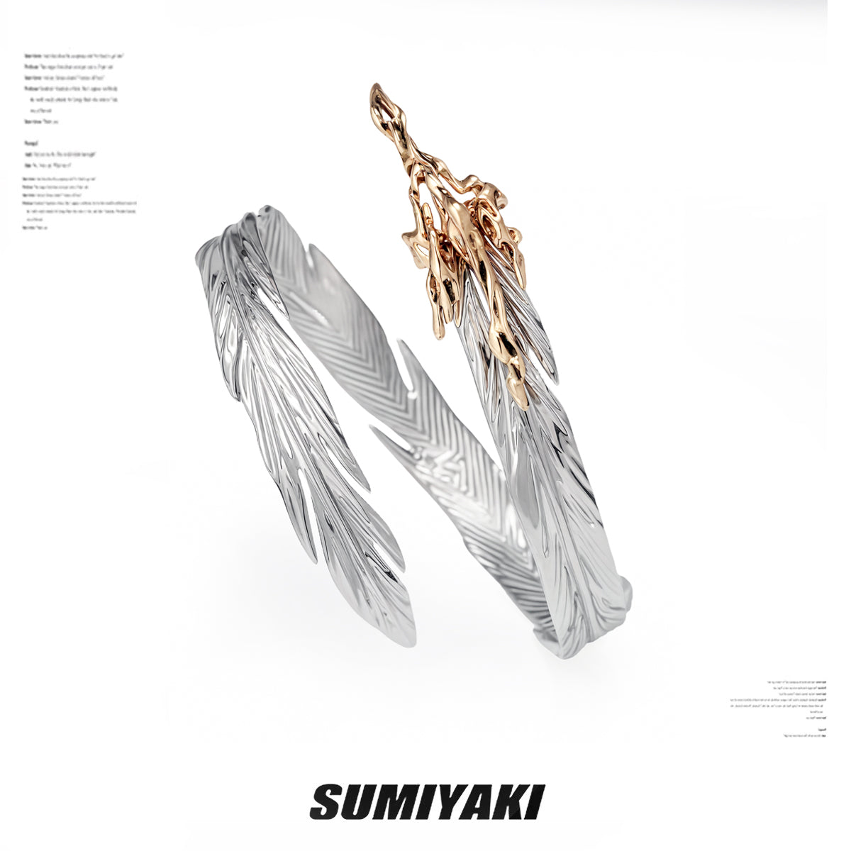 SUMIYAKI Feather Series Cuff Bracelet