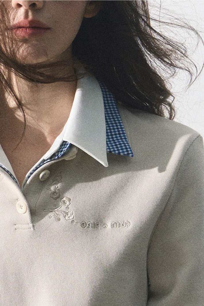 OAKMOO 'Floral Prelude' Polo Shirt
