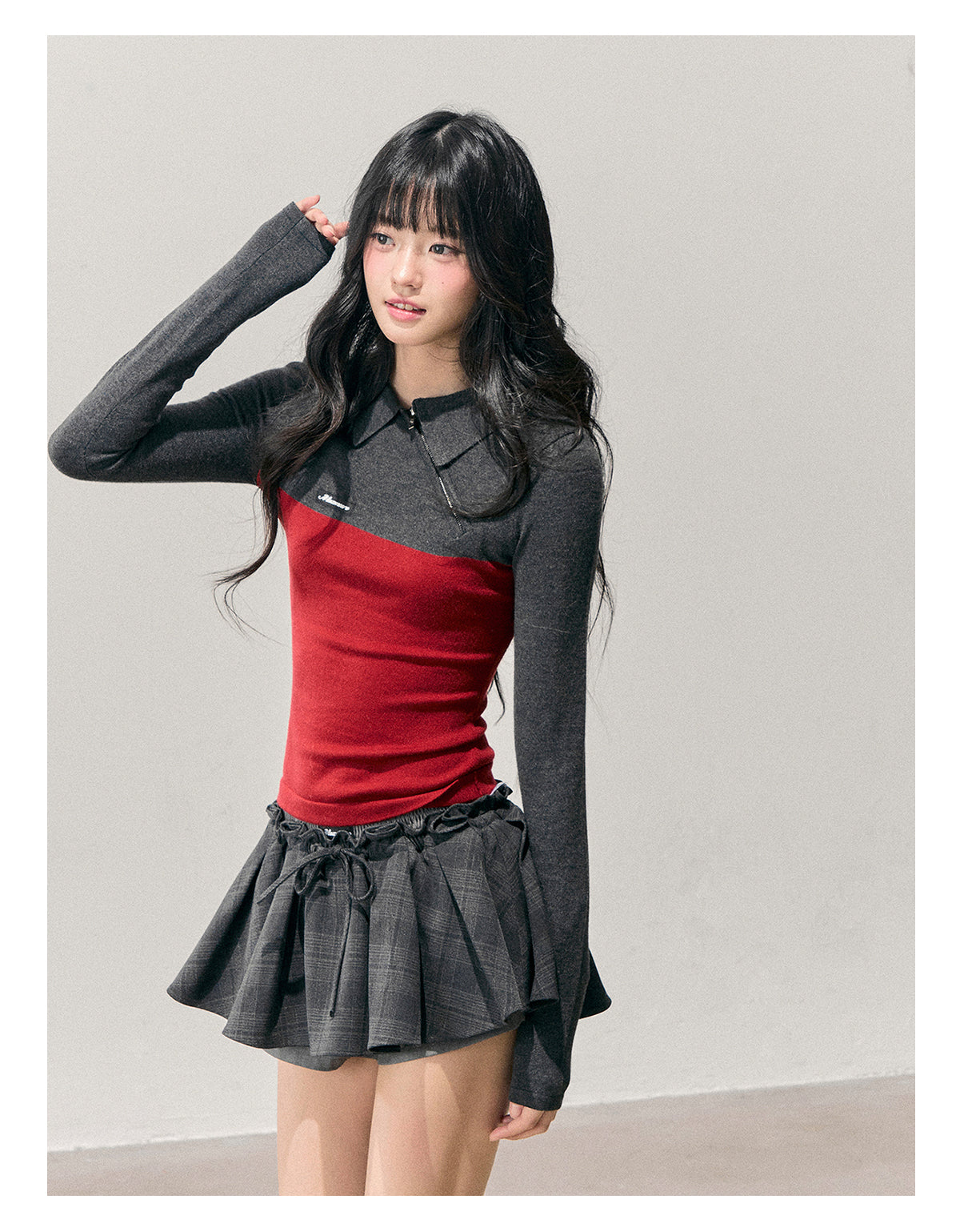 ShaoYeYan Aomalm Time's Undercurrent Long Sleeve Polo