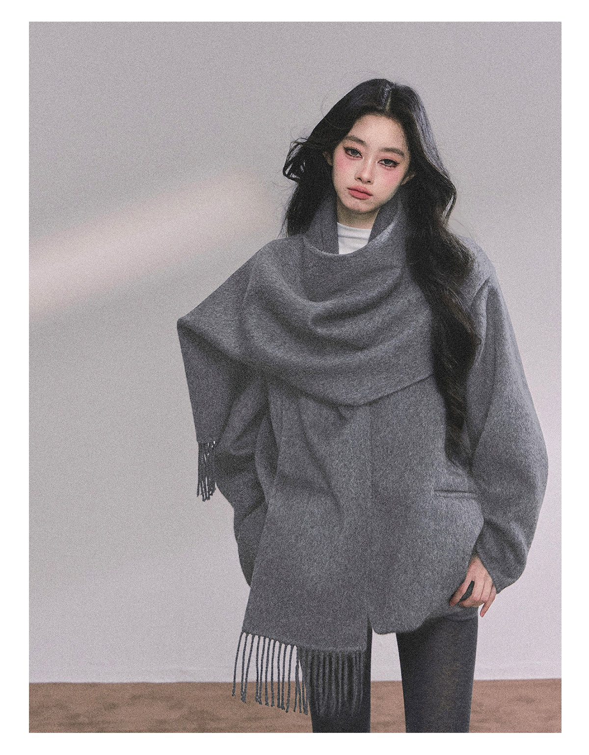 ShaoYeYan British Museum 100% Wool Double-Faced Coat