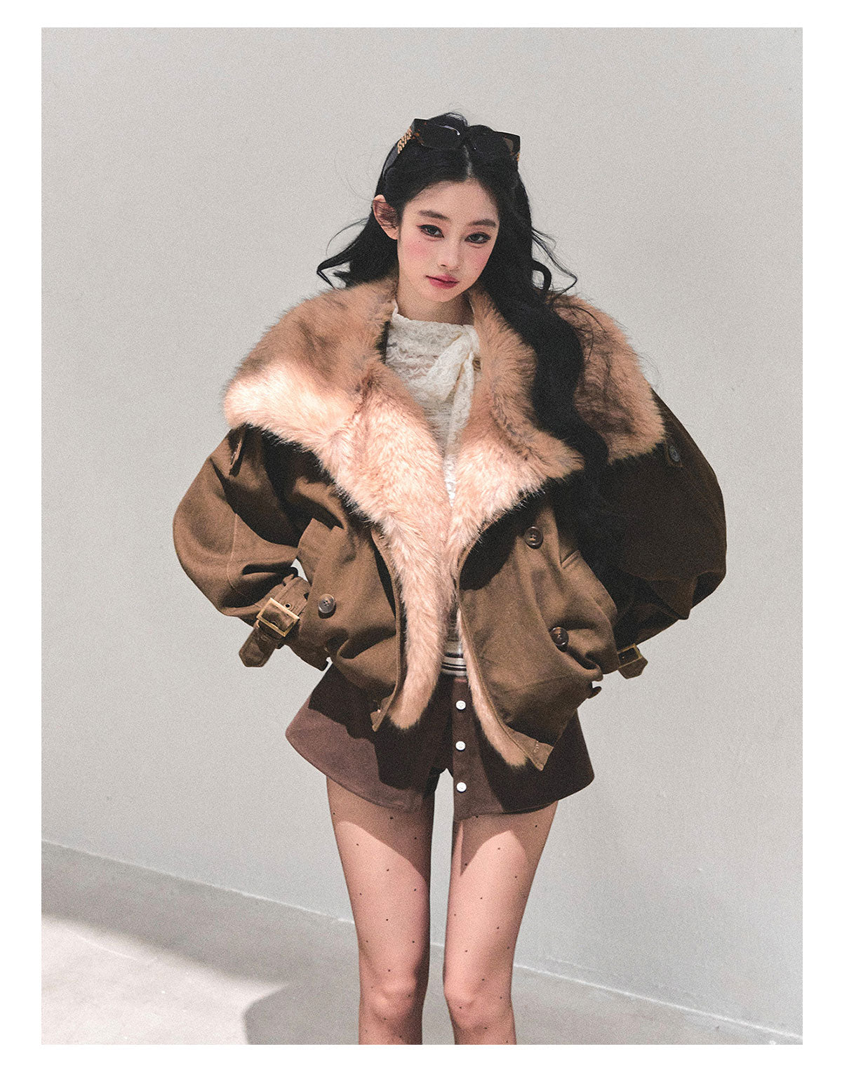 ShaoYeYan Winter Rendezvous Loose Plush Coat