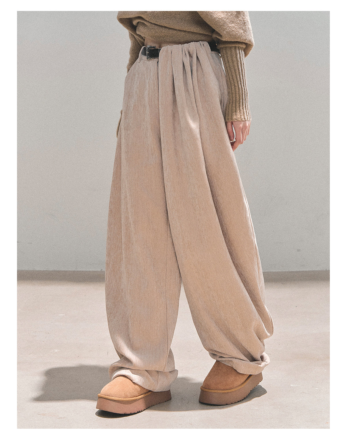 ShaoYeYan Sunset & Glance Wide-Leg Pants