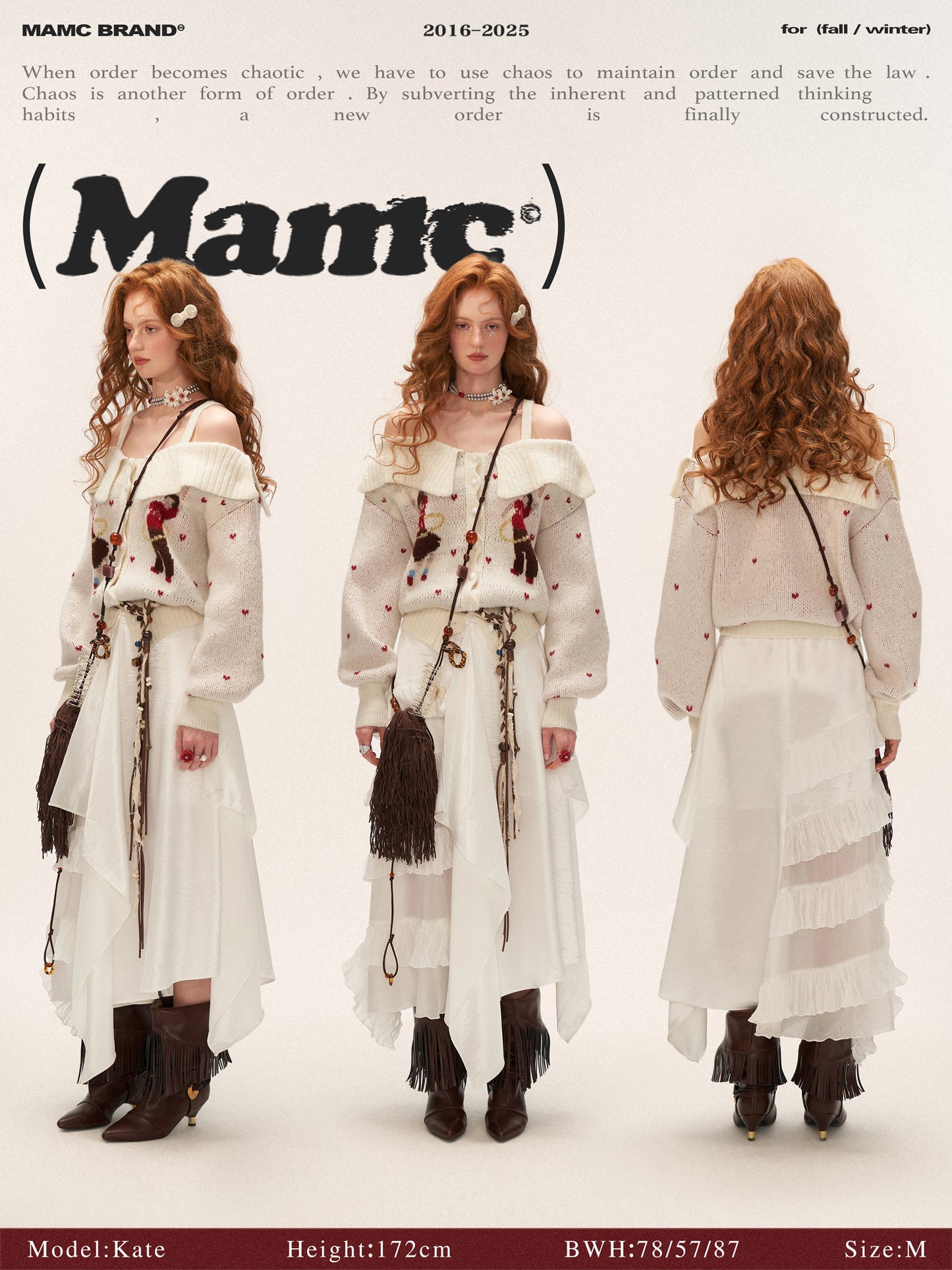 MAMC Hula Hoop Two-Way Knit Cardigan