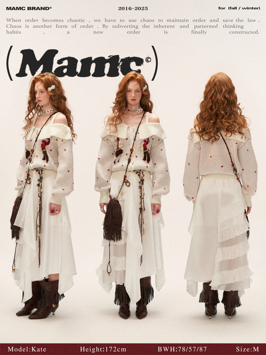 MAMC Hula Hoop Two-Way Knit Cardigan