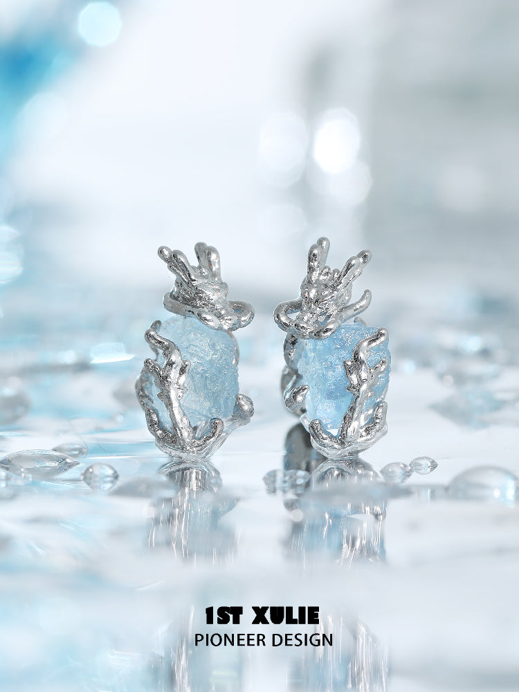 1STXULIE Spirit Dragon Silver Jewelry Collection