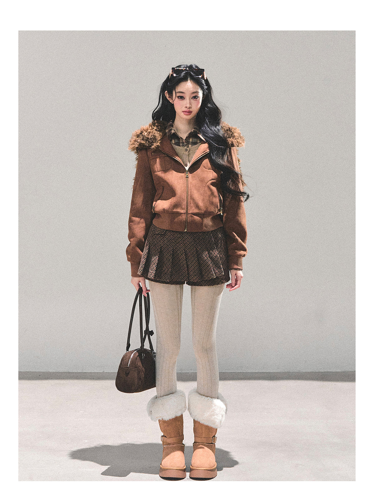 ShaoYeYan Floating Dusk Korean Lamb Fur Jacket