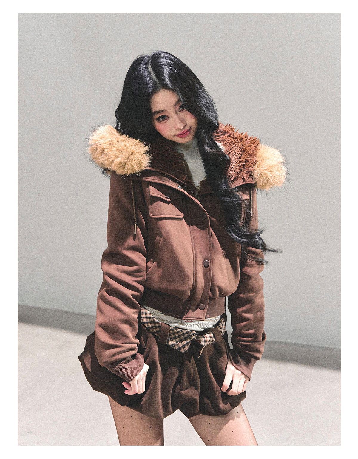 ShaoYeYan Snowflake Embrace Winter Hooded Jacket