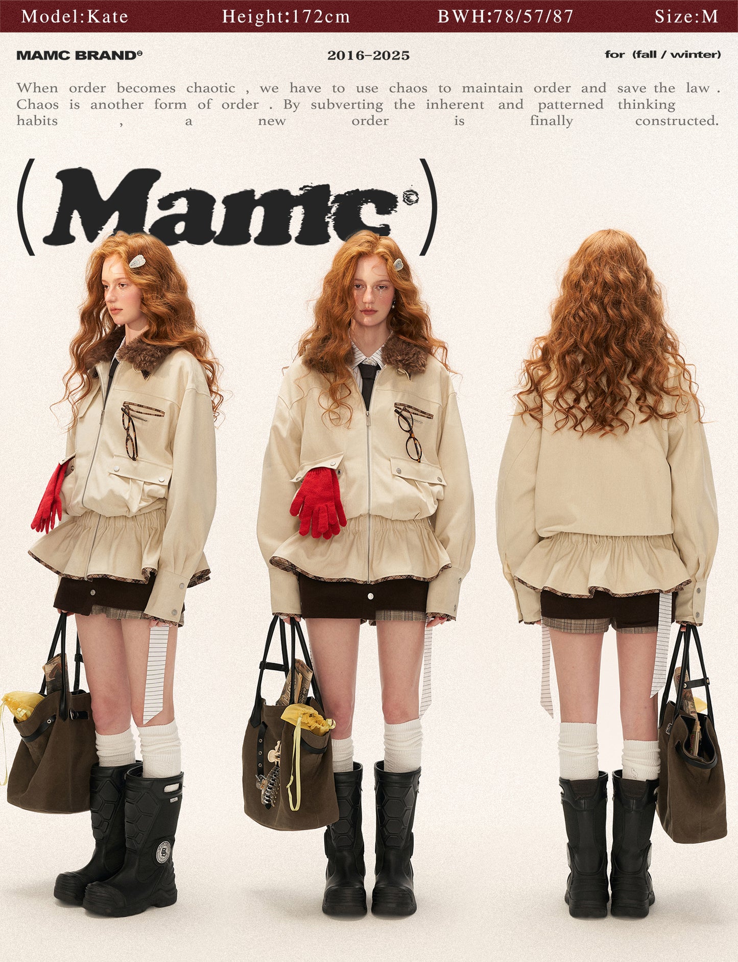 MAMC Detachable Fur Collar Utility Jacket