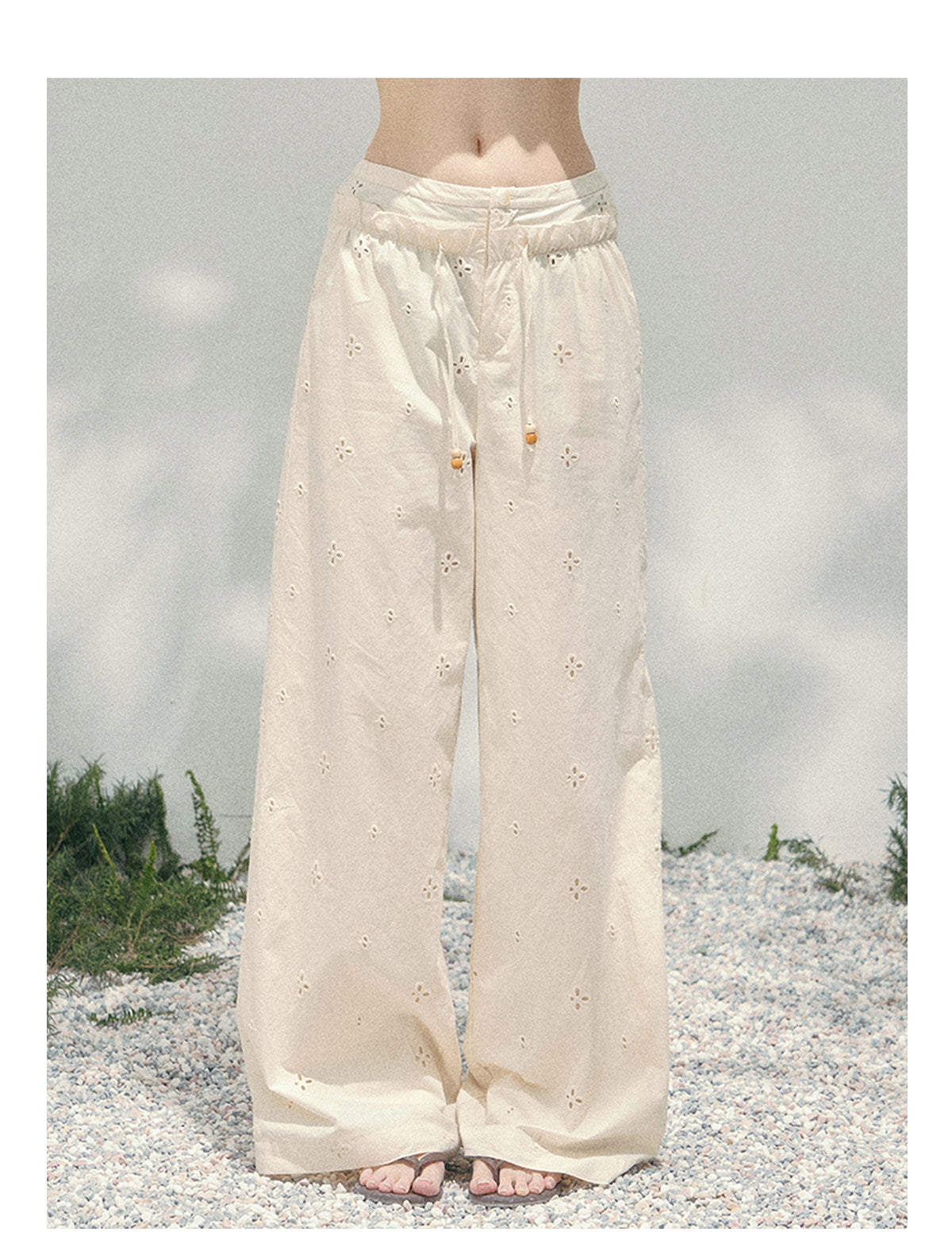 ShaoYeYan Aomalm Light Mist Wandering Wide-Leg Pants