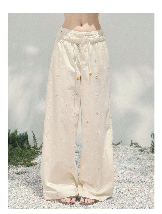 ShaoYeYan Aomalm Light Mist Wandering Wide-Leg Pants