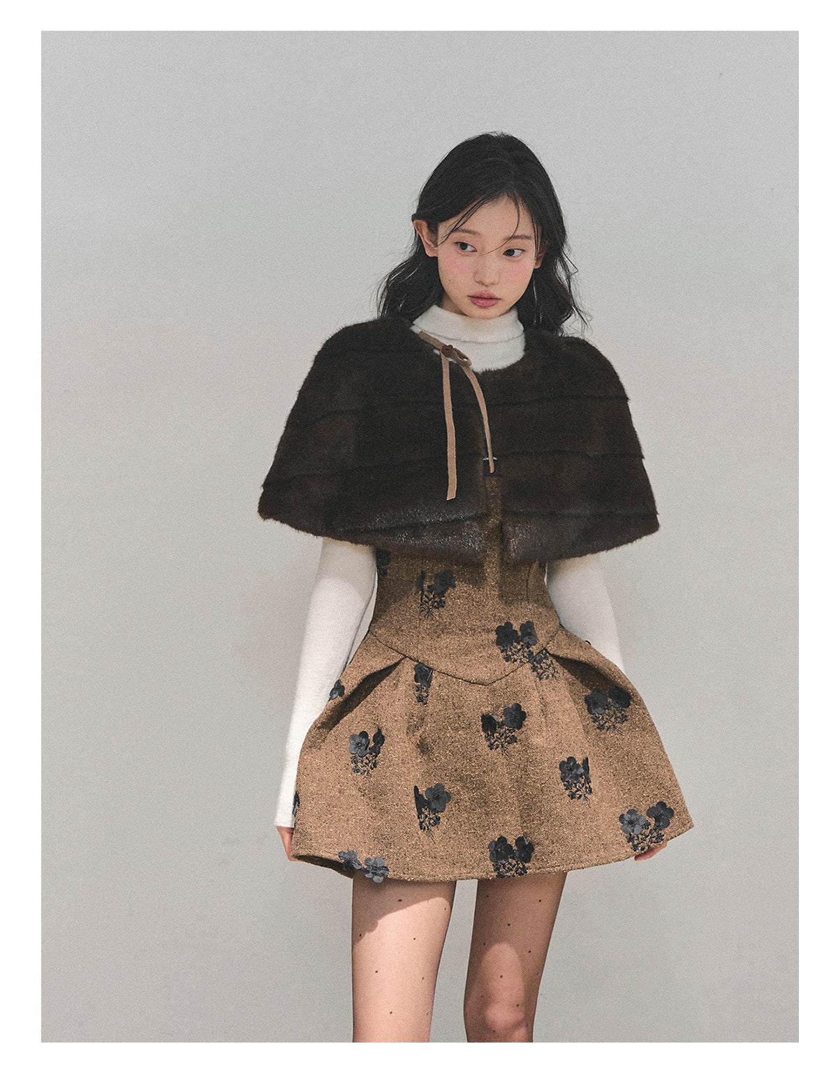 ShaoYeYan Aomalm Moss Whispers Two-Piece Dress