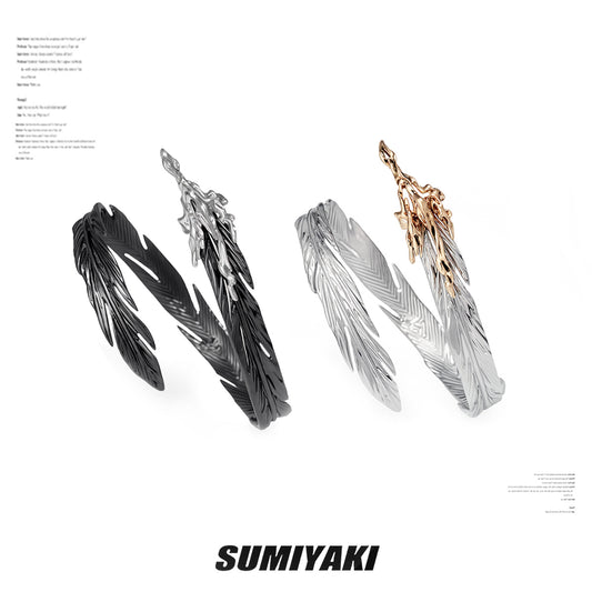 SUMIYAKI Feather Series Cuff Bracelet