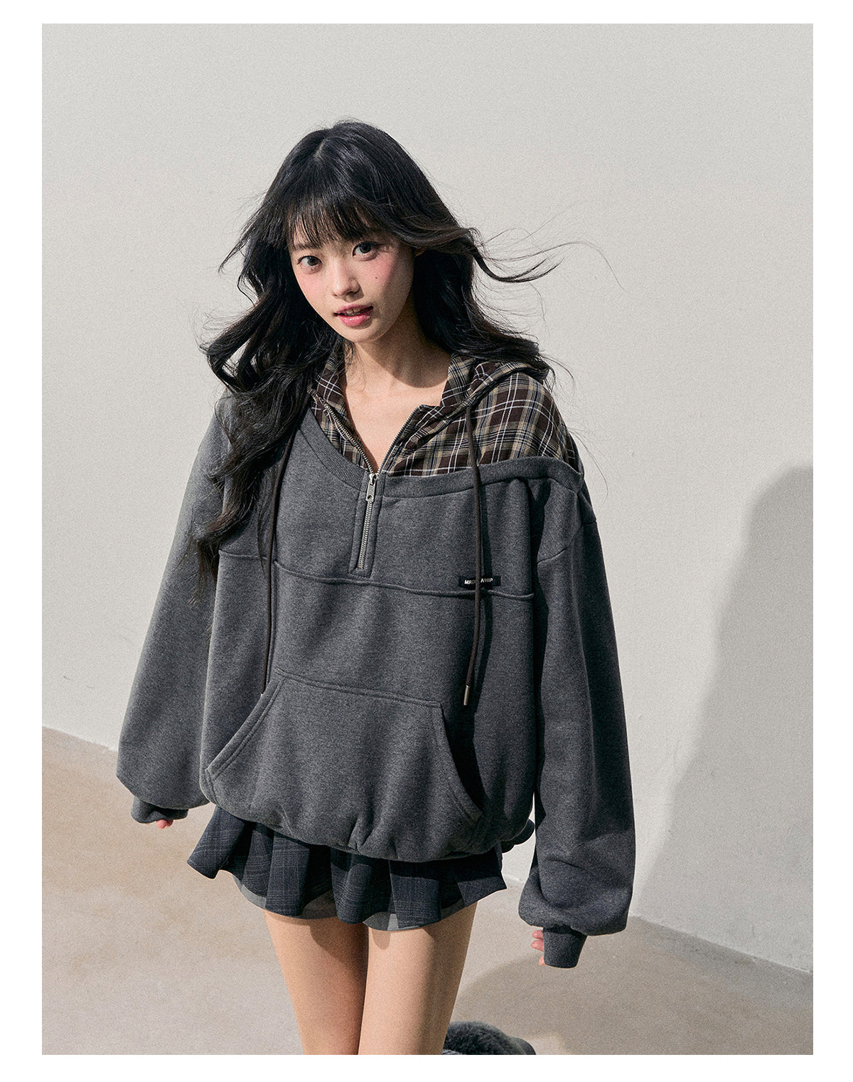 ShaoYeYan Aomalm Density of Silence Fake Two-Layer Hoodie