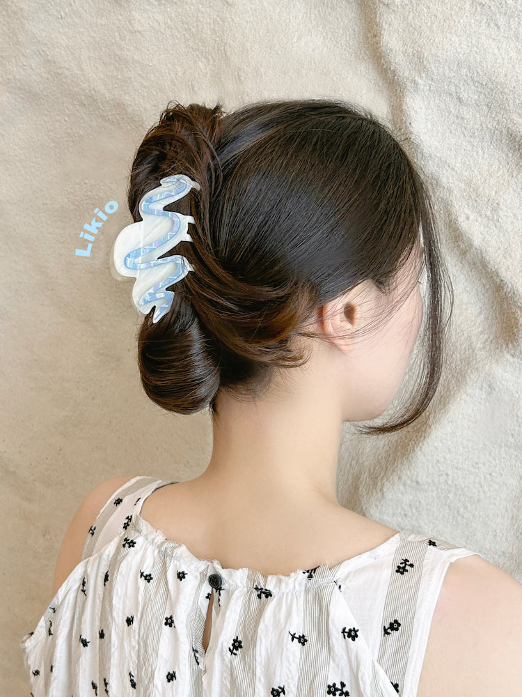 Likio Original Cream Cookie Hair Claw Clip