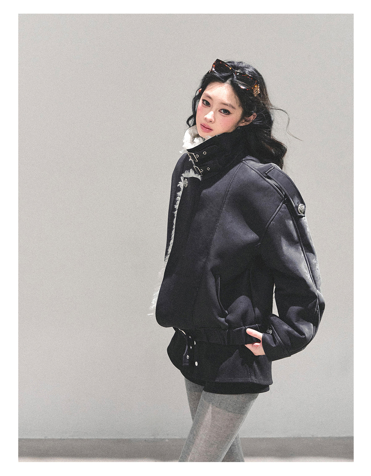 ShaoYeYan Time's Reef Fur-Trimmed Padded Coat