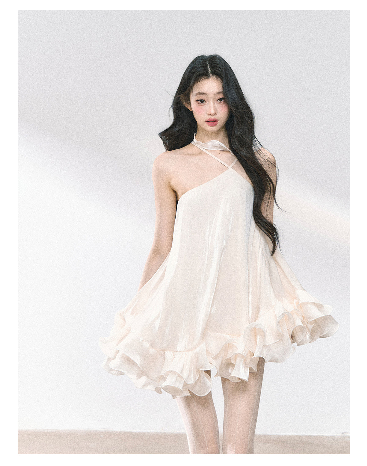 SHAOYEYAN Halter Neck Babydoll Dress
